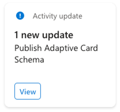Sample Adaptive Card Extension using the primary text card view.