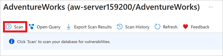 Screenshot of how to kick off a Vulnerability Assessment scan.