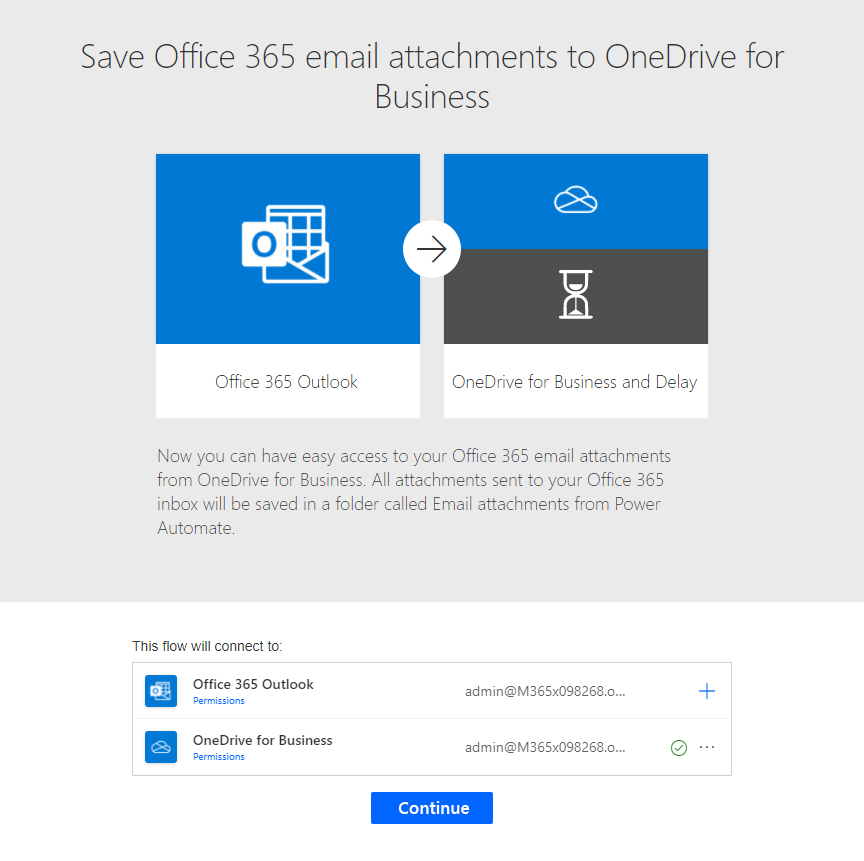 Build flow for Office 365 emails