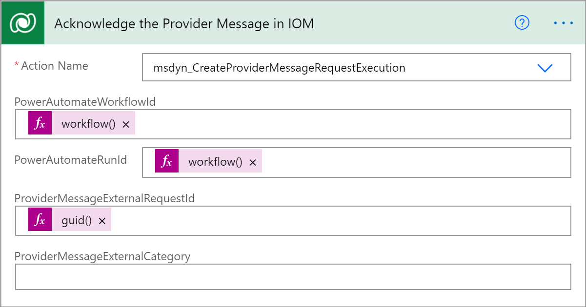Screenshot of the Acknowledge the Provider Message in IOM page.