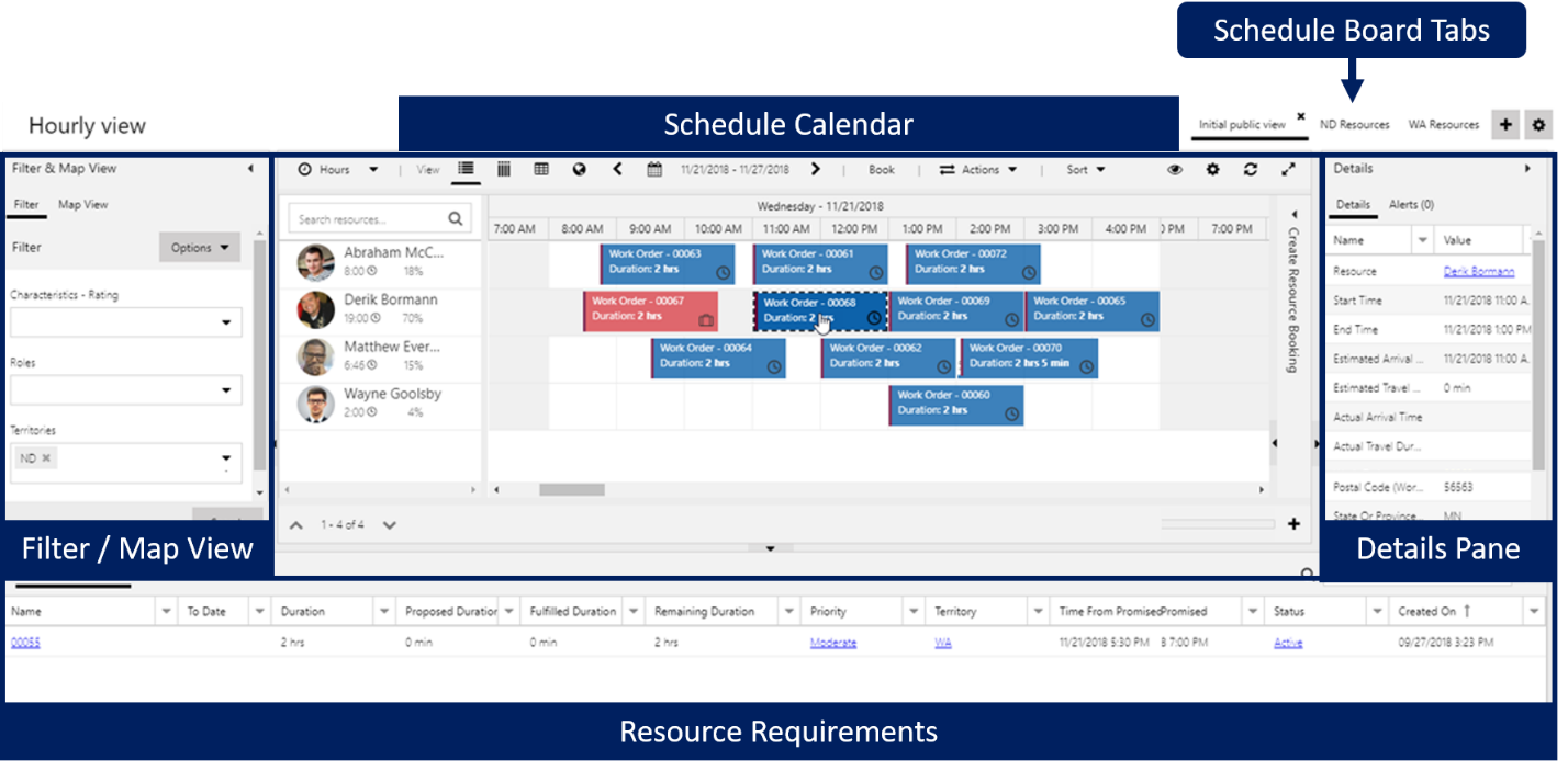 Service resource scheduling in Dynamics 365 Field Service,D365 field service resource scheduling,Optimization