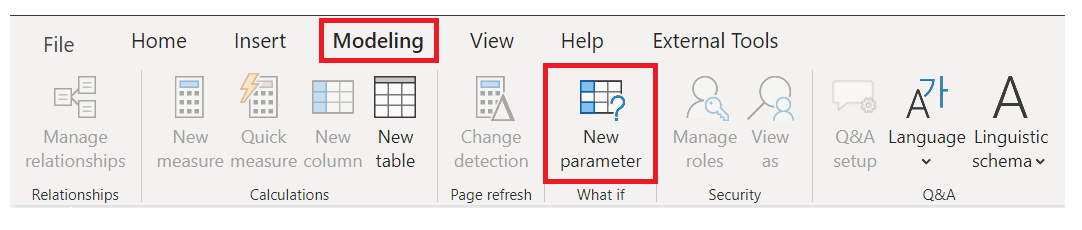 Add what-if parameter
