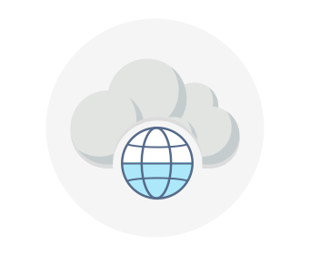 Globe representing multiple datacenters