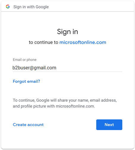 Screenshot of shows the Google sign-in page. Users have to sign-in for access.