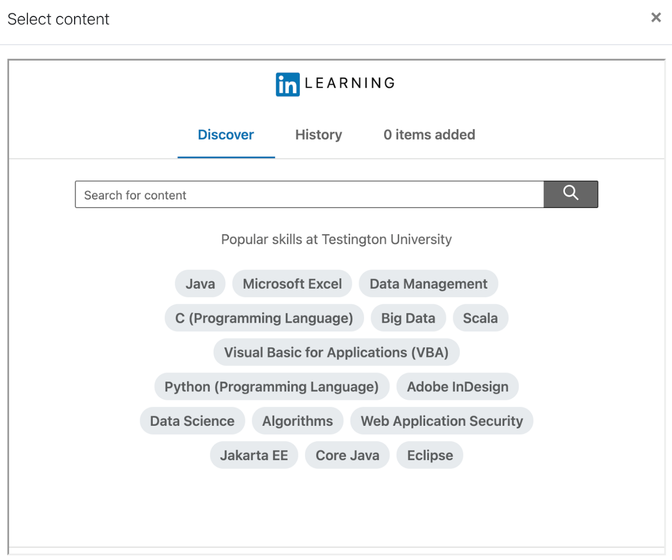 LinkedIn Learning LTI Tool