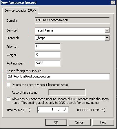 Setting up the DNS SRV record | Microsoft Docs