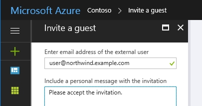 Inviting an external user as a guest