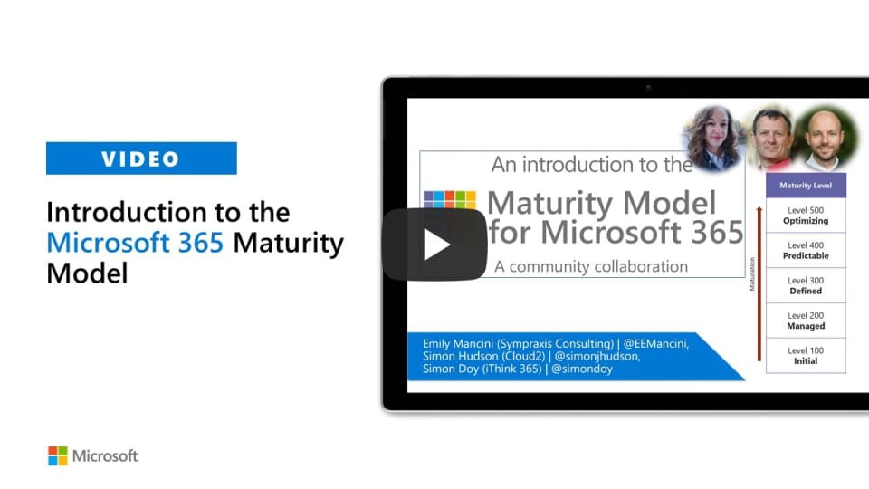 Introduction to the Maturity Model for Microsoft 365