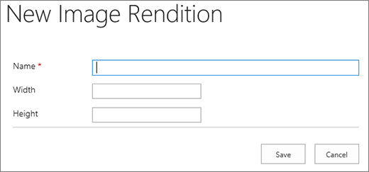 Screenshot of Image Rendition Name.