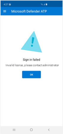 The directive contact details in the sign-in page of the Microsoft Defender 365 portal