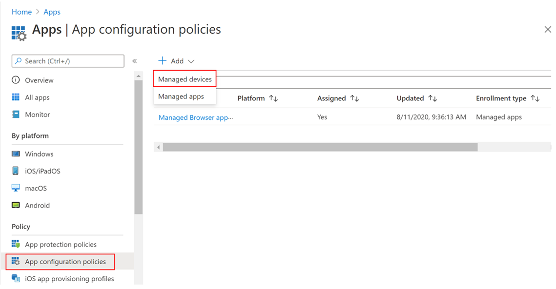 Image of Microsoft Endpoint Manager Admin Center4.