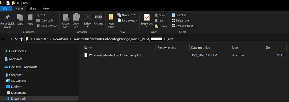 Image of WindowsDefenderATPOnboarding file.