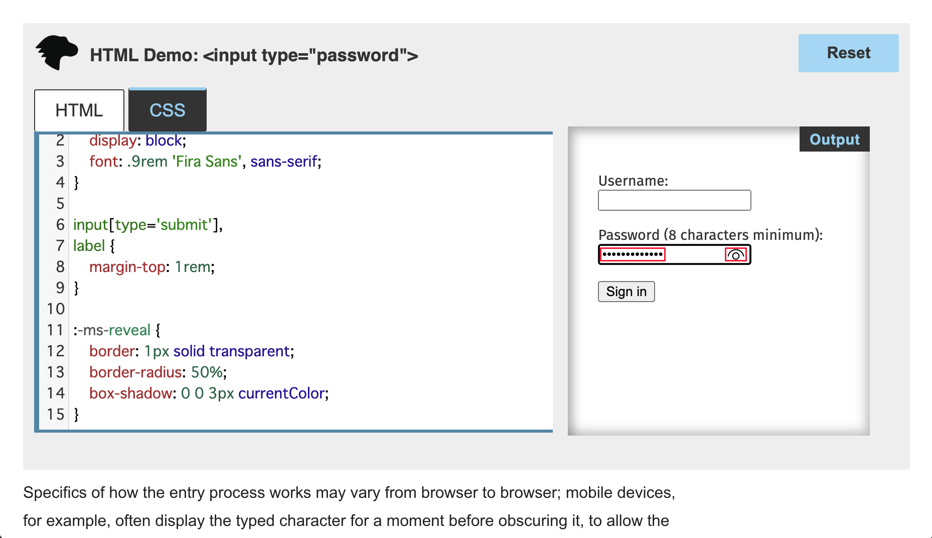 Customize the password reveal button   Microsoft Edge Development ...