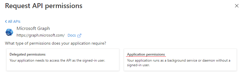 Image of applications permissions