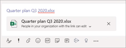 Screenshot showing file preview in the compose box