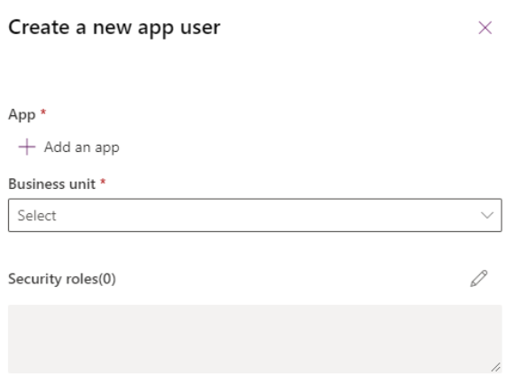 Screenshot shows how to create new app user.