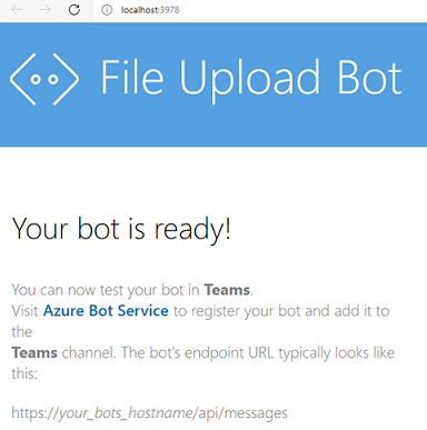 Screenshot shows that your bot is ready.