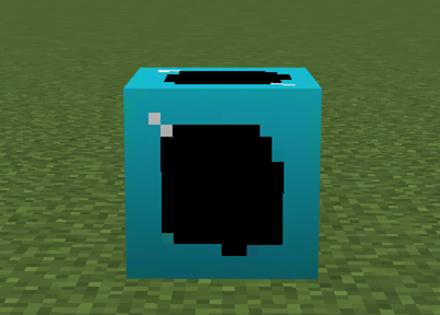Screenshot of a bubble block shown with the opaque render.