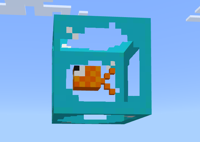 Screenshot of a bubble block shown with the alpha test render.