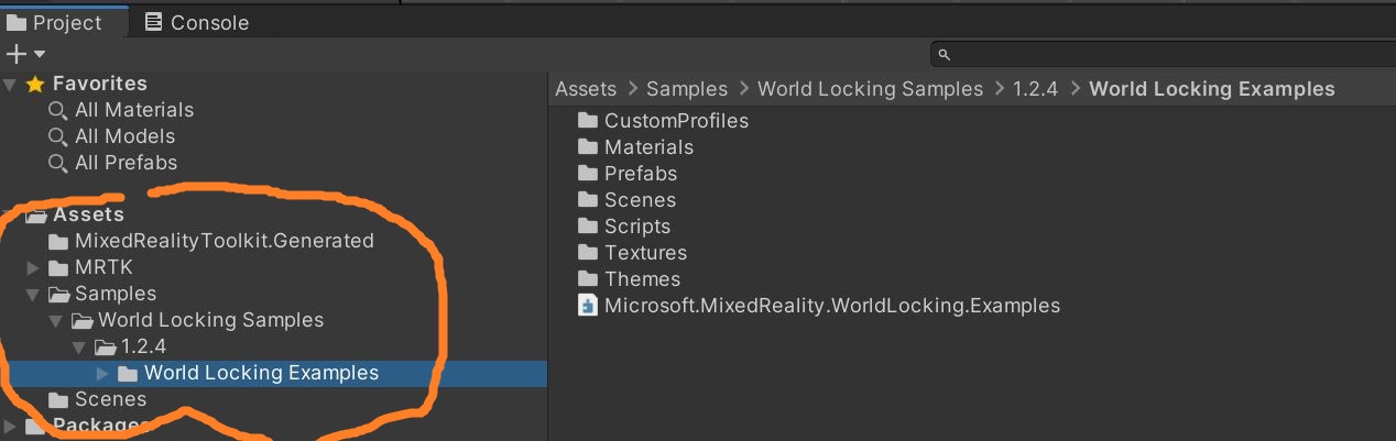 Samples shown in Unity project