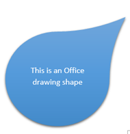 A drawing shape in Word.