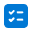 Task checklist planning blue 32