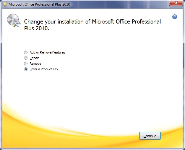 how to obtain a terminal server product key for office 2010
