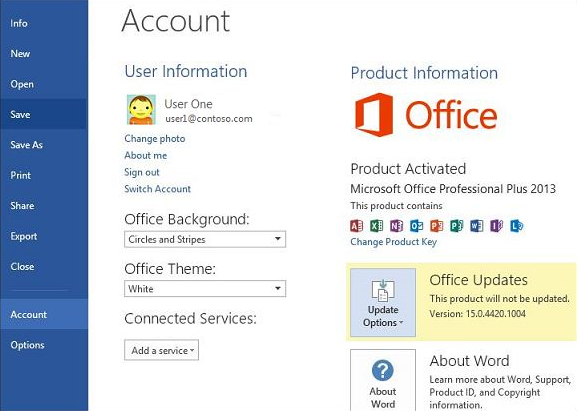Automatic updating for Microsoft Office is not enabled - Office 365 |  Microsoft Docs
