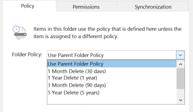 Screenshot shows steps to select the tag in the Folder Policy.
