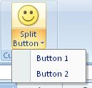 A split button control