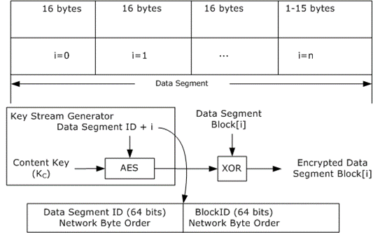 Data Segment Encryption Using AES Counter Mode