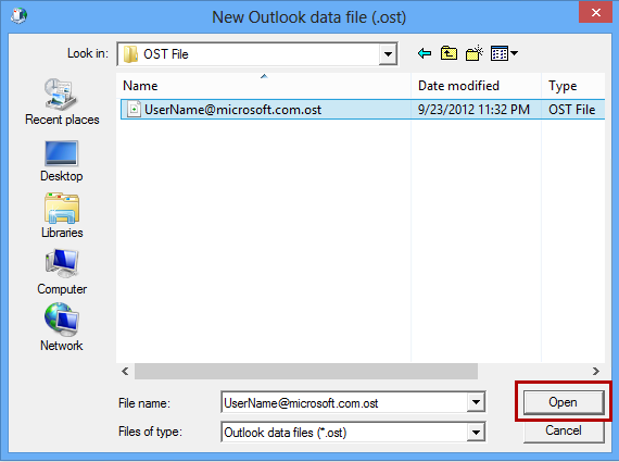 Cannot change the location of .ost file - Outlook ...