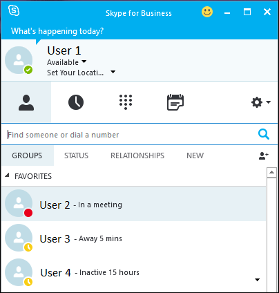 skype for business add contact onmicrosoft show up