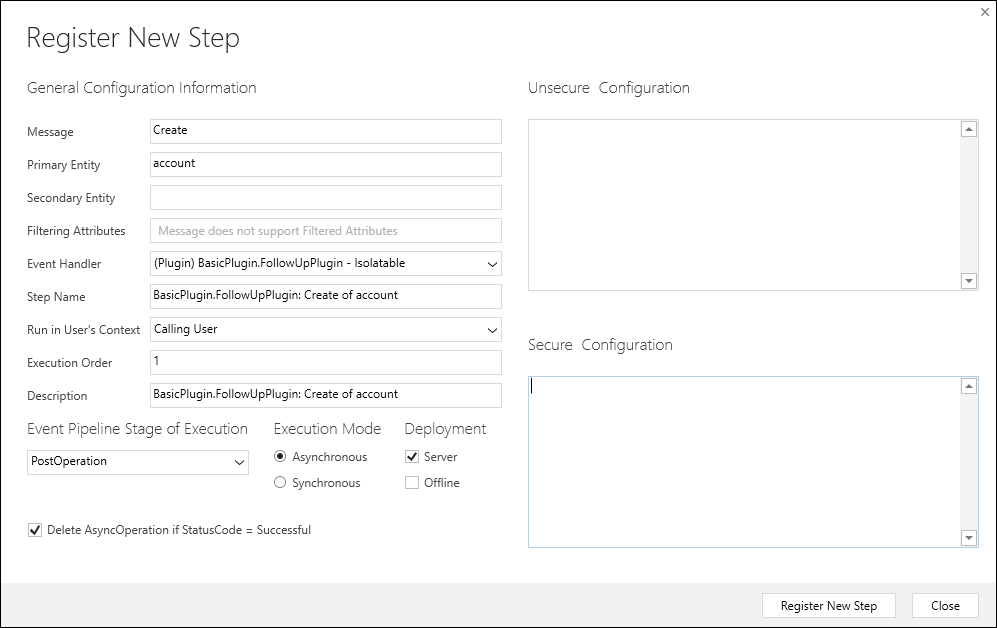 Message config. C# Dynamics CRM. Русский плагин на Регистер.