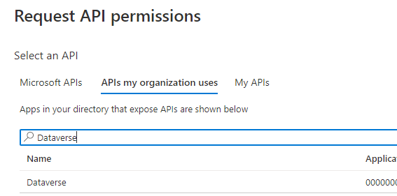 Select API.