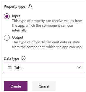 Data type of the property.