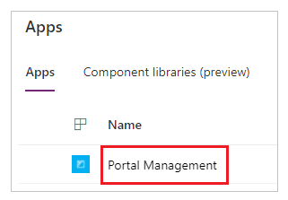 Portal Management app.