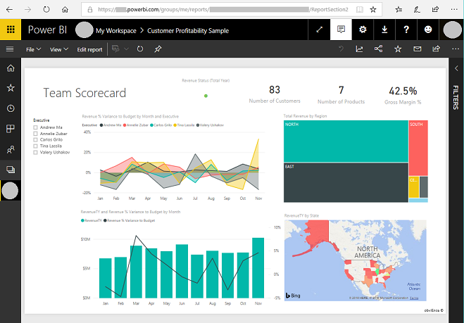 Web Portal Illustration- Power BI Report Server