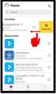 Remove the app from the list.