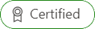 Screenshot of Certification badge.