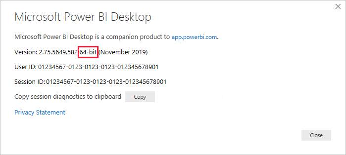 Power BI Desktop version