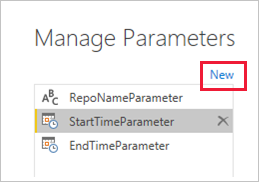 Create another parameter