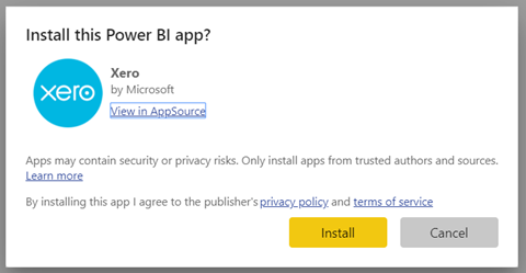 Microsoft Power BI Install App