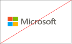 A screenshot of an unauthorized colorful Microsoft logo.