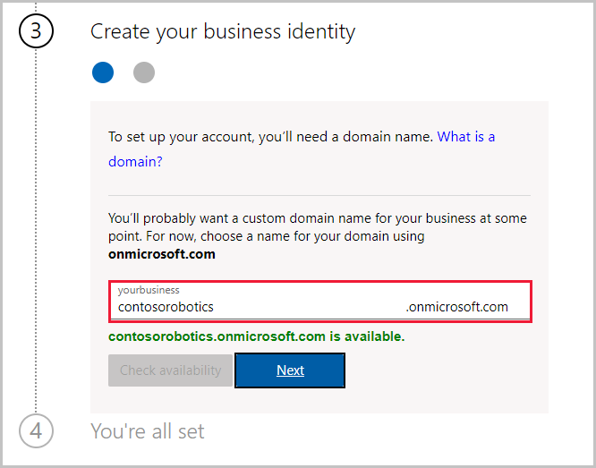 Create your business identity