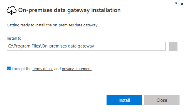 Installing to the default installation path.