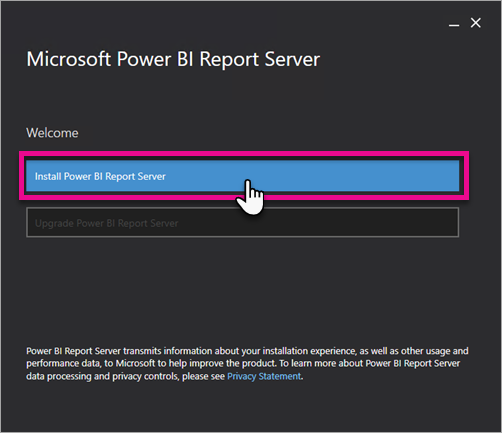 Install Power BI Report Server