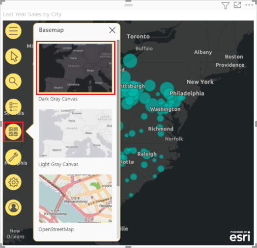 Interacting With An Arcgis Map That Has Been Shared With You Power Bi Microsoft Docs