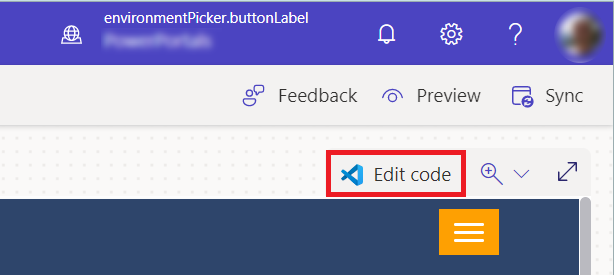 Opening in Visual Studio Code from the design studio.
