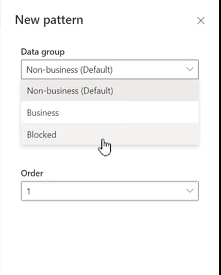 New pattern dialog to add customer connector URL patterns.